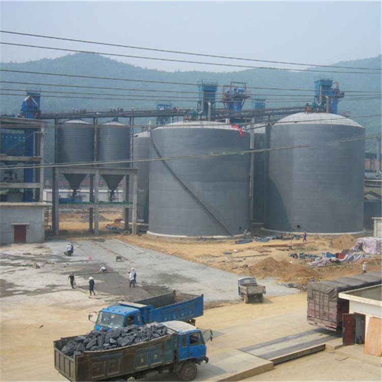 朔州水泥钢板仓2座3000吨青岛项目进入施工